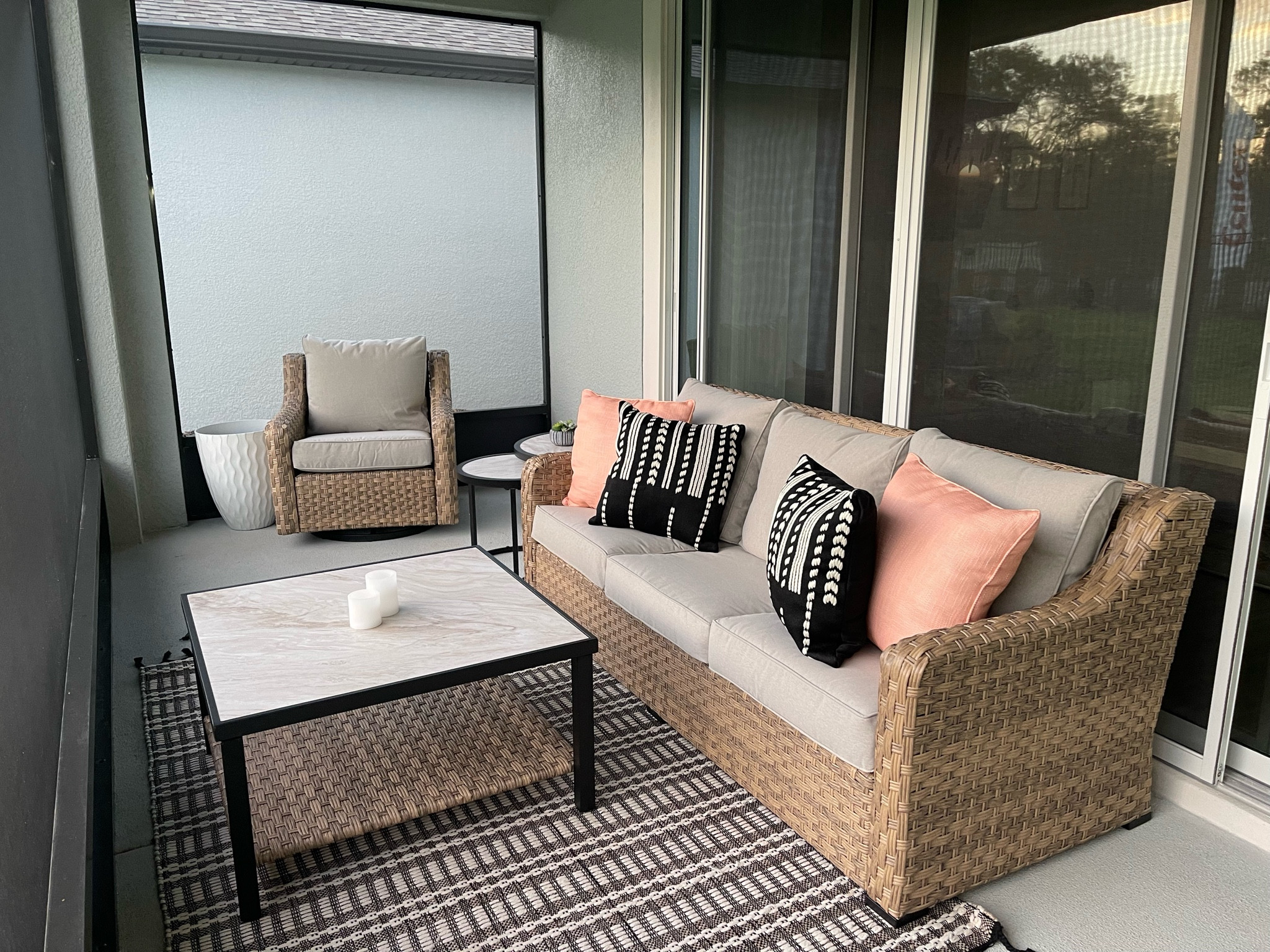 Walmart better homes and garden patio set! #walmart #walmartpatioset #betterhomesandgarden #patioset #neutraloutdoor #neutralpatio #springrefresh 

#LTKSeasonal #LTKunder100 #LTKFind