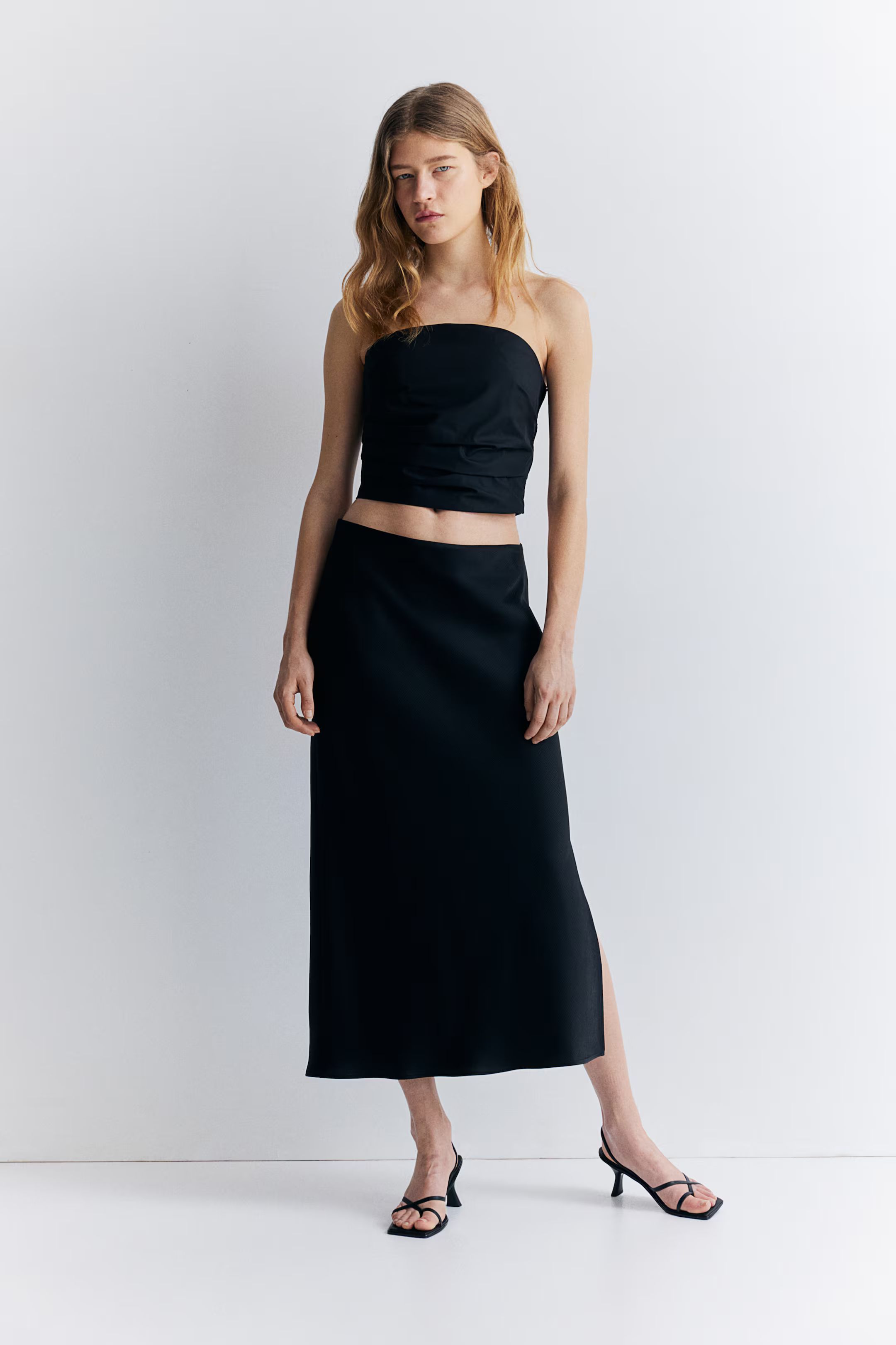 Crêpe Satin Skirt | H&M (US + CA)