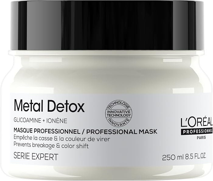 L'Oréal Professionnel Metal Detox Hair Mask for Color Treated, Dry, Damaged Hair, Anti-Metal, Se... | Amazon (CA)