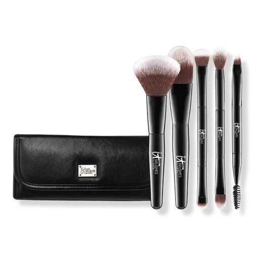 Your Multi-Tasker Deluxe Dual-Ended Travel Brush Set - IT Brushes For ULTA | Ulta Beauty | Ulta