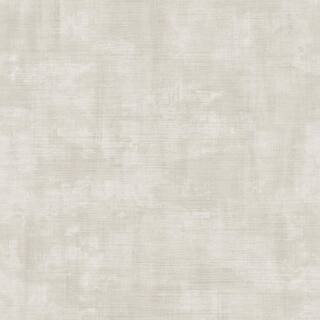 Italian Design Cream Textured Linen Effect Matte Finish Non-Pasted Vinyl on Non-Woven Wallpaper R... | The Home Depot