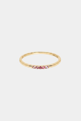 Blush Pink Tourmaline Ombré Stacking Ring | heroyne DE