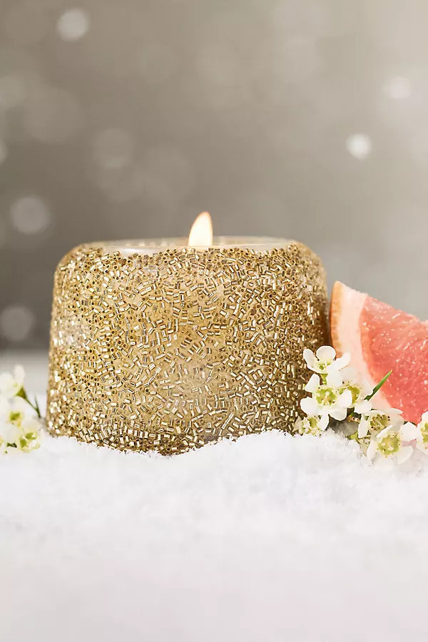 The Gather Candle by Anthropologie: Floral Sugared Poinsettia | Anthropologie (US)