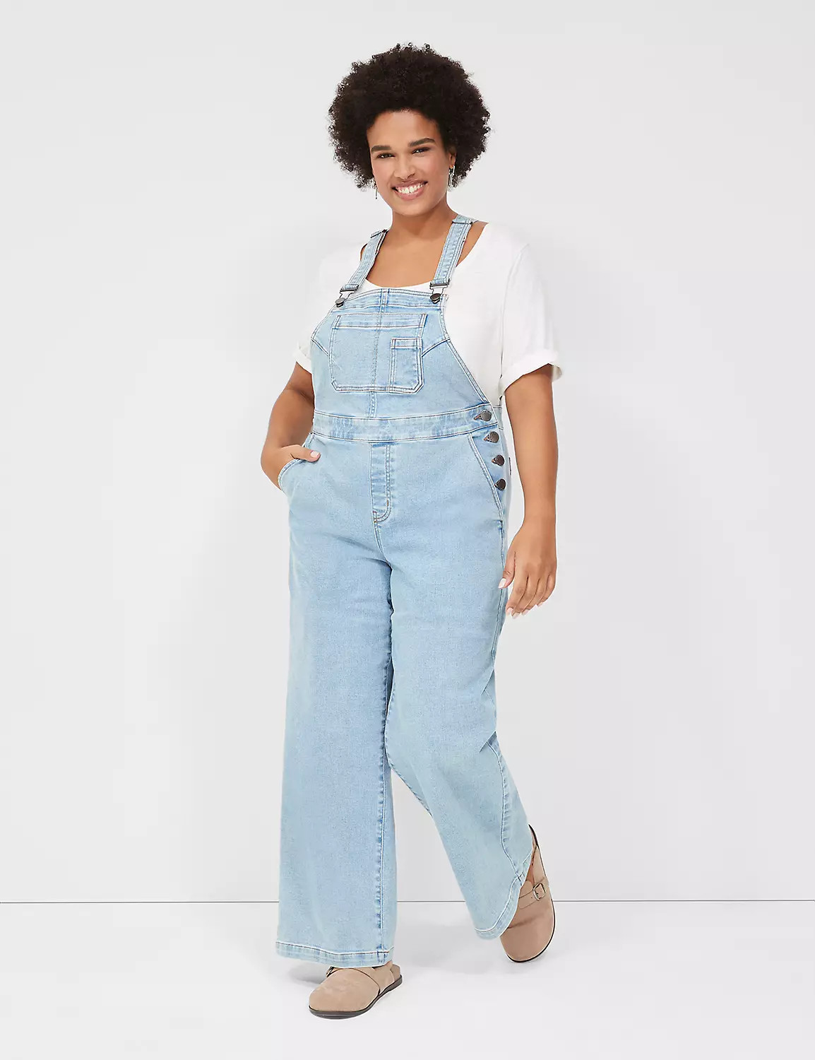 Wide Leg Denim Overall | LaneBryant | Lane Bryant (US)