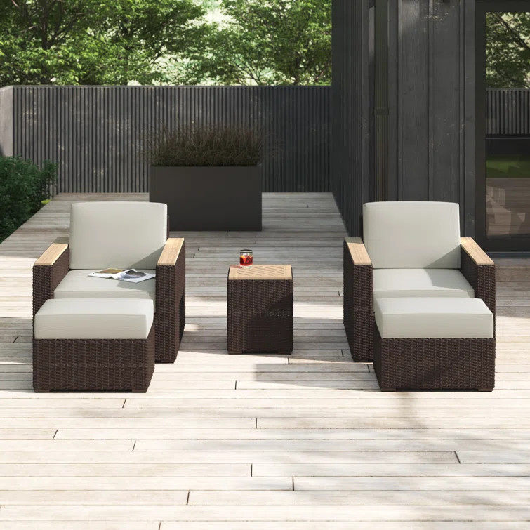 Mcclaskey 2 - Person Outdoor Seating Group with Cushions | Wayfair North America
