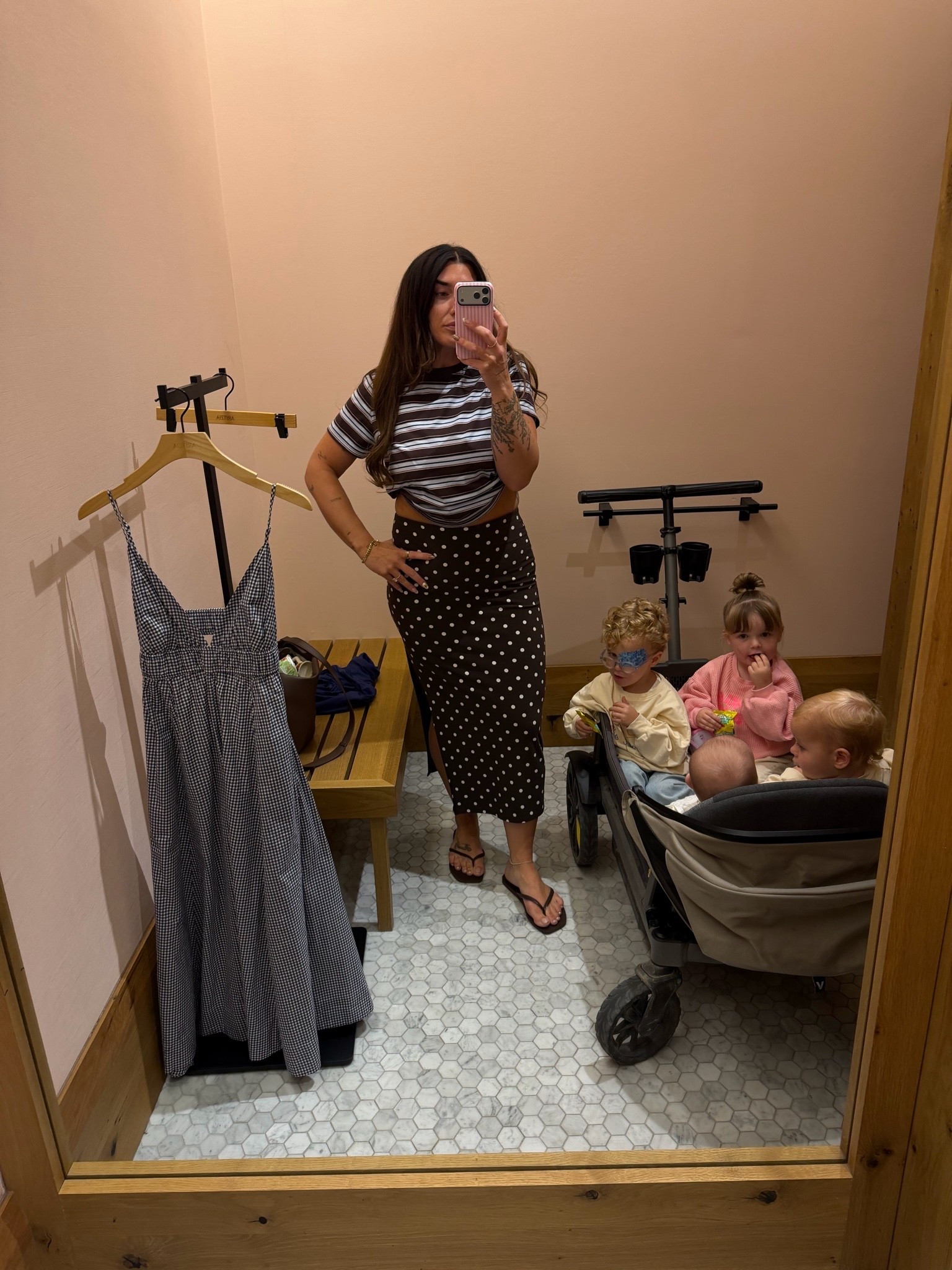 Cutest polkadot skirt. Wearing M