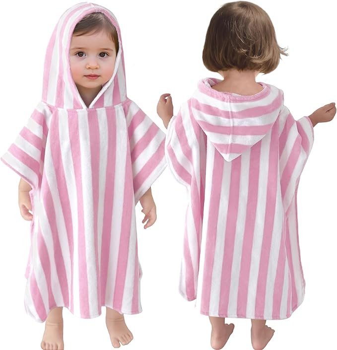 VOOVA & MOVAS Toddler Towels with Hood, Oversized (2-4Years,21"X21") Made from 100% Soft Cotton,A... | Amazon (US)