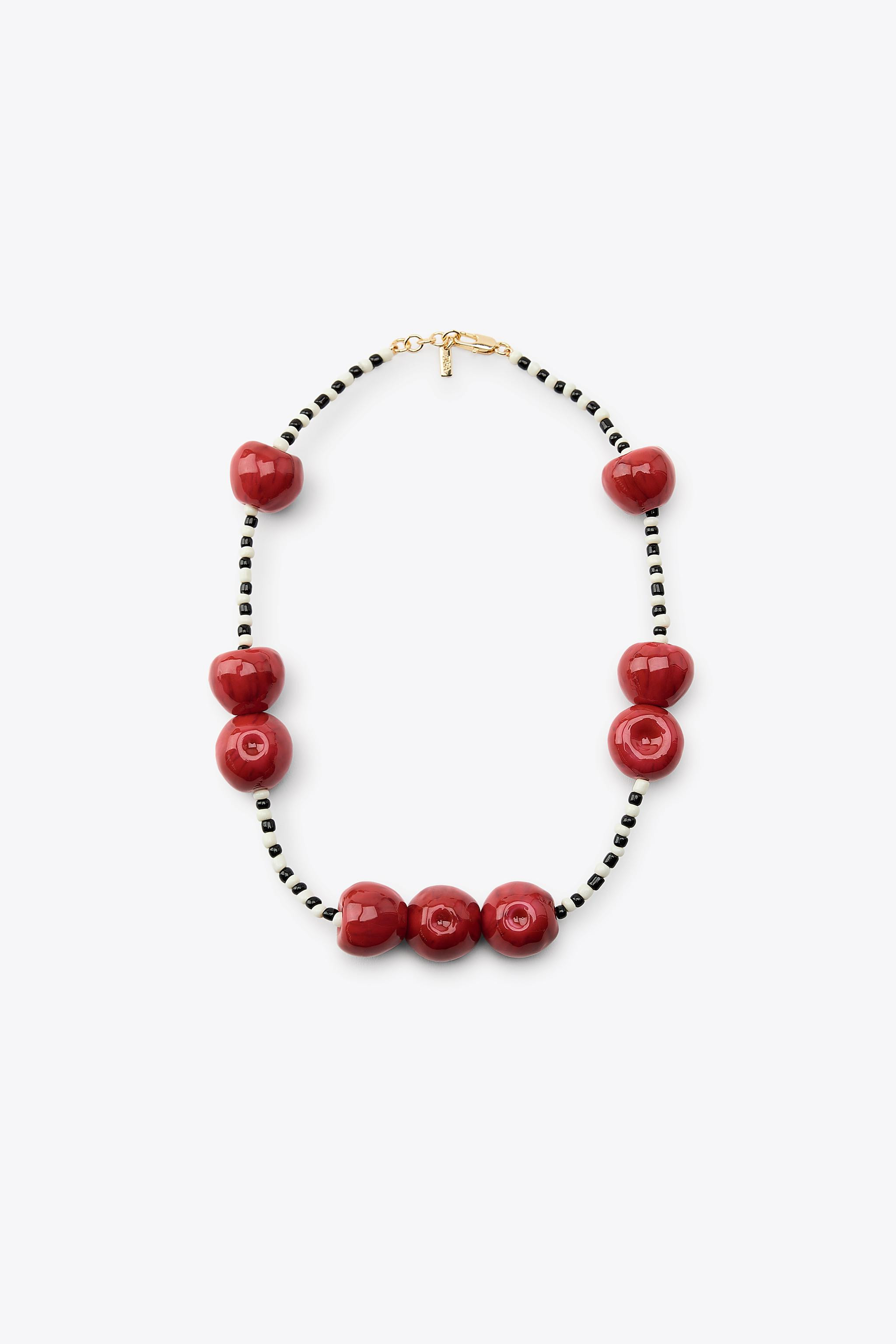 CHERRY BEAD NECKLACE | Zara US