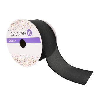 2.5" Faux Linen Wired Ribbon by Celebrate It™ | Michaels Stores