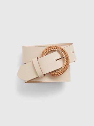 Leather Belt with Rattan Buckle | Gap (US)