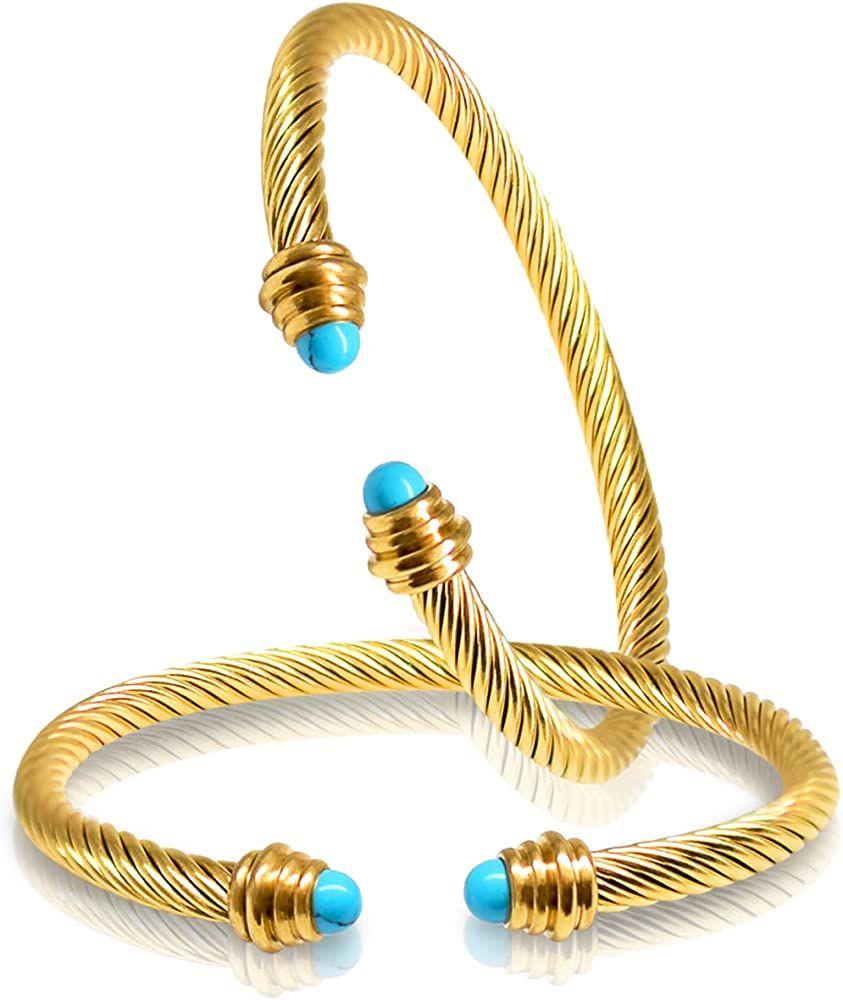 Twist Wire Cable Bracelet | Amazon (US)