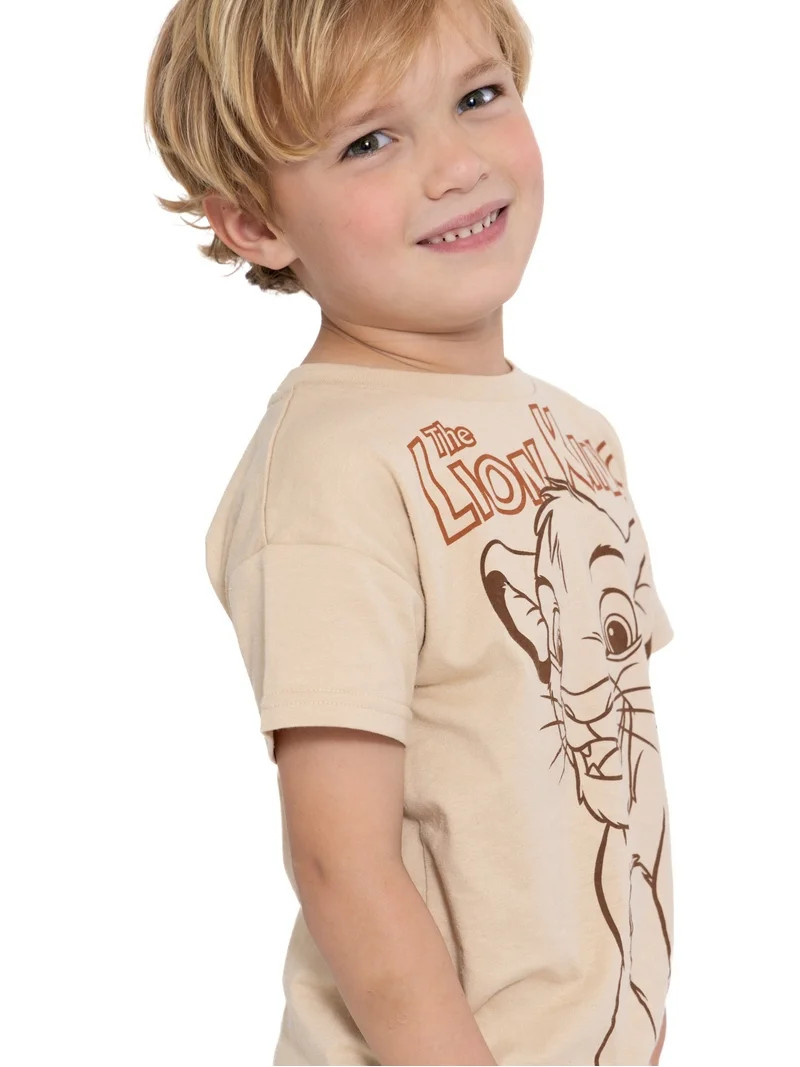 The Lion King Toddler Boys Short Sleeve T-Shirt and Shorts Set, 2-Piece, Sizes 12M-5T | Walmart (US)