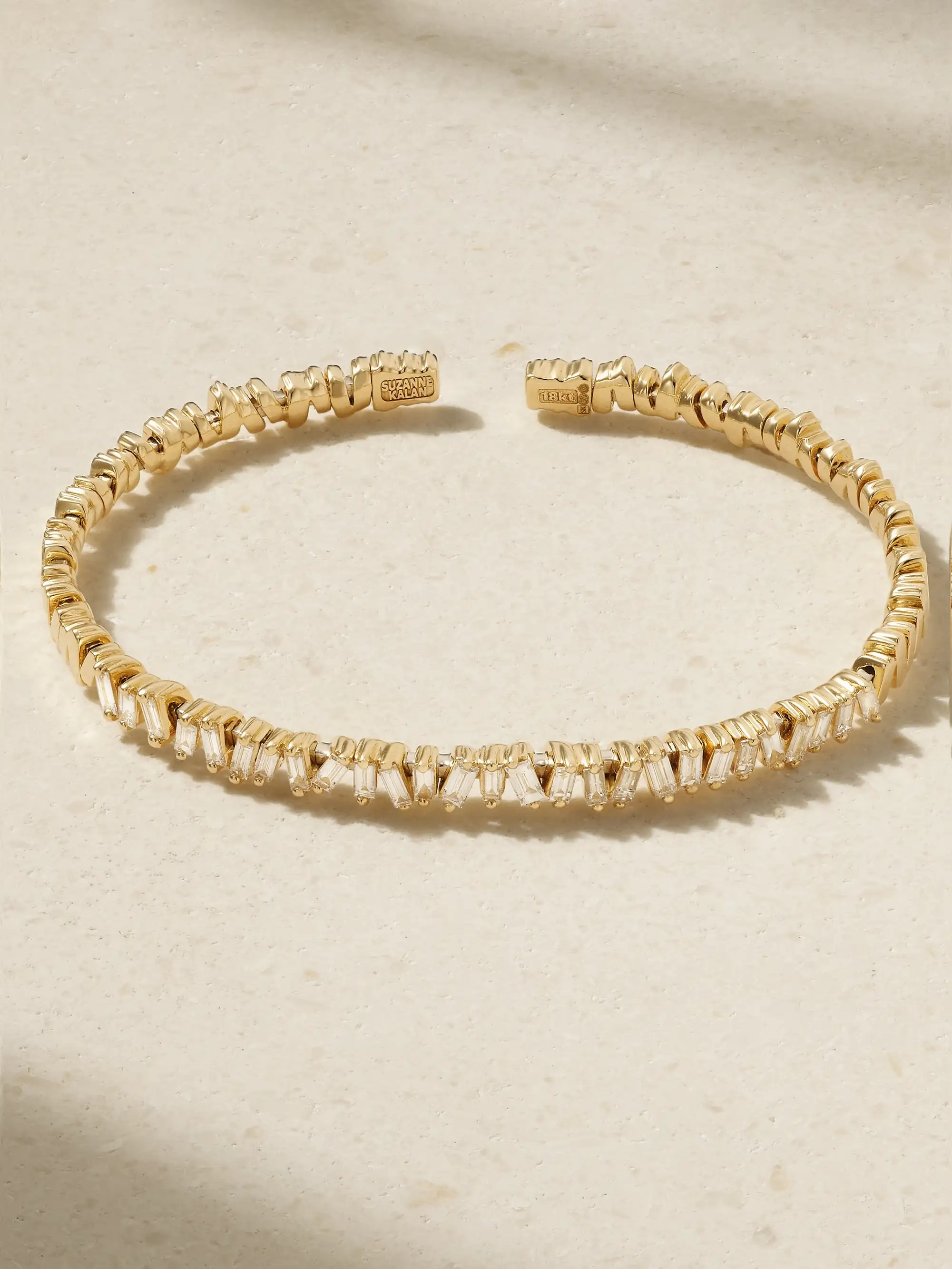 18-karat gold diamond cuff | NET-A-PORTER (US)