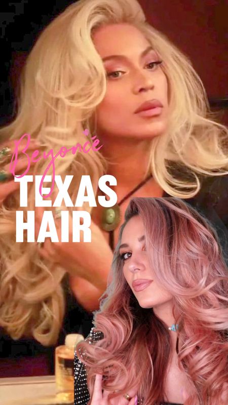 Beyoncé Big Texas Hair Tutorial🩷  #LTKvideo 

#LTKbeauty #LTKbeauty #LTKVideo