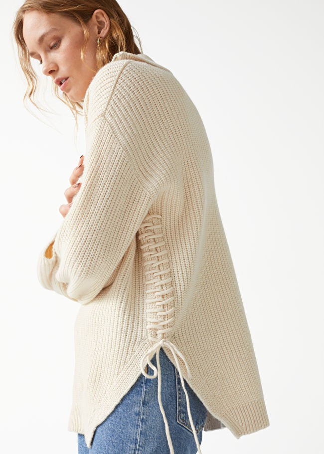 Half-Zip Lace-Up Jumper | & Other Stories (EU + UK)