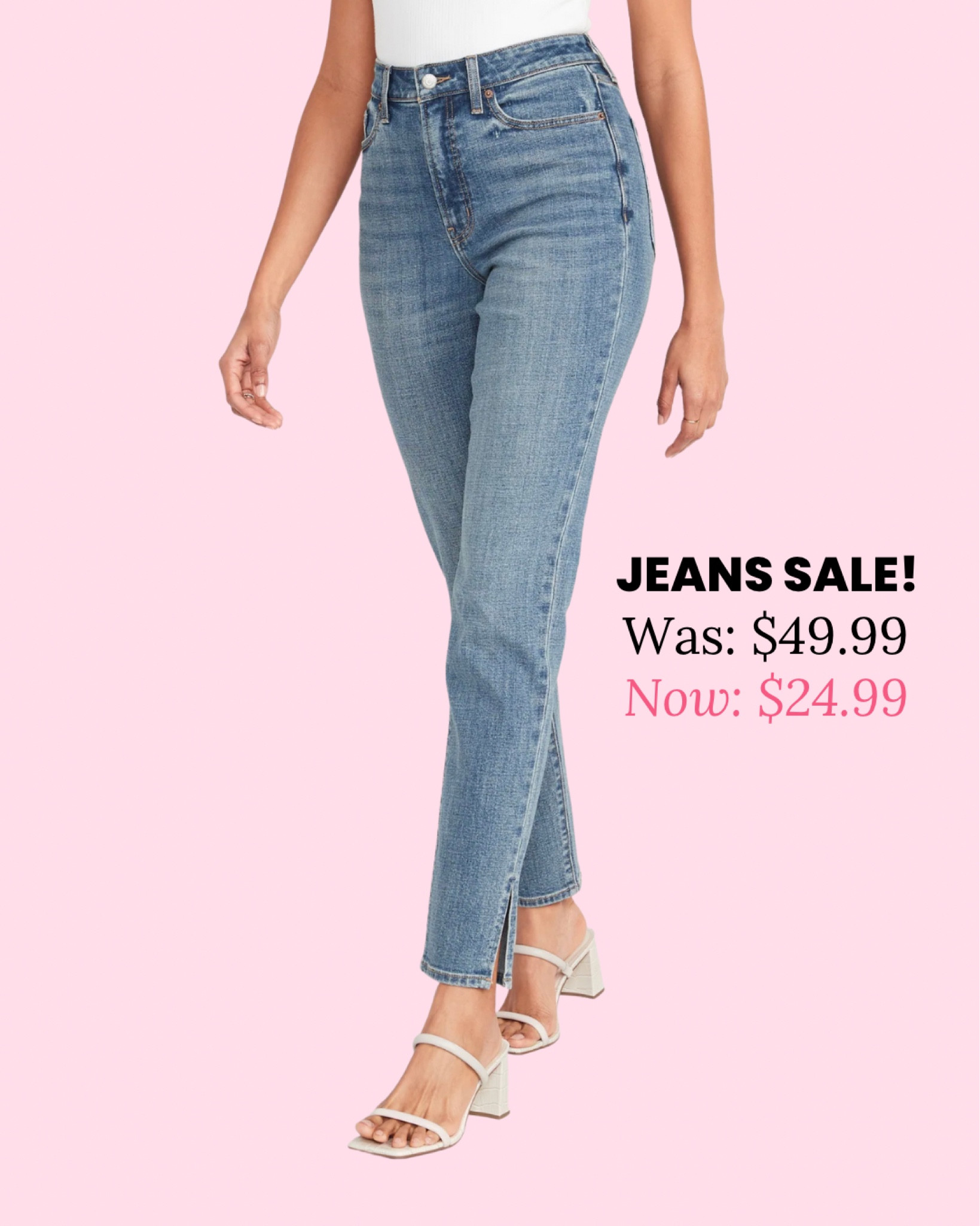 My fave side-slit ankle jeans are on sale at Old Navy! Hurry, the sale is only good until the end of today (1/16/23).

Tags: Old Navy, O.G. Straight, side-slit ankle jeans