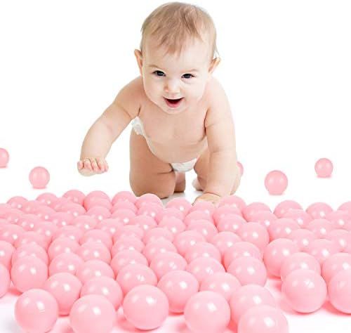 TRENDBOX 100 Pink Ocean Ball (Ship from USA) for Babies Kids Children Soft Plastic Birthday Parti... | Amazon (US)