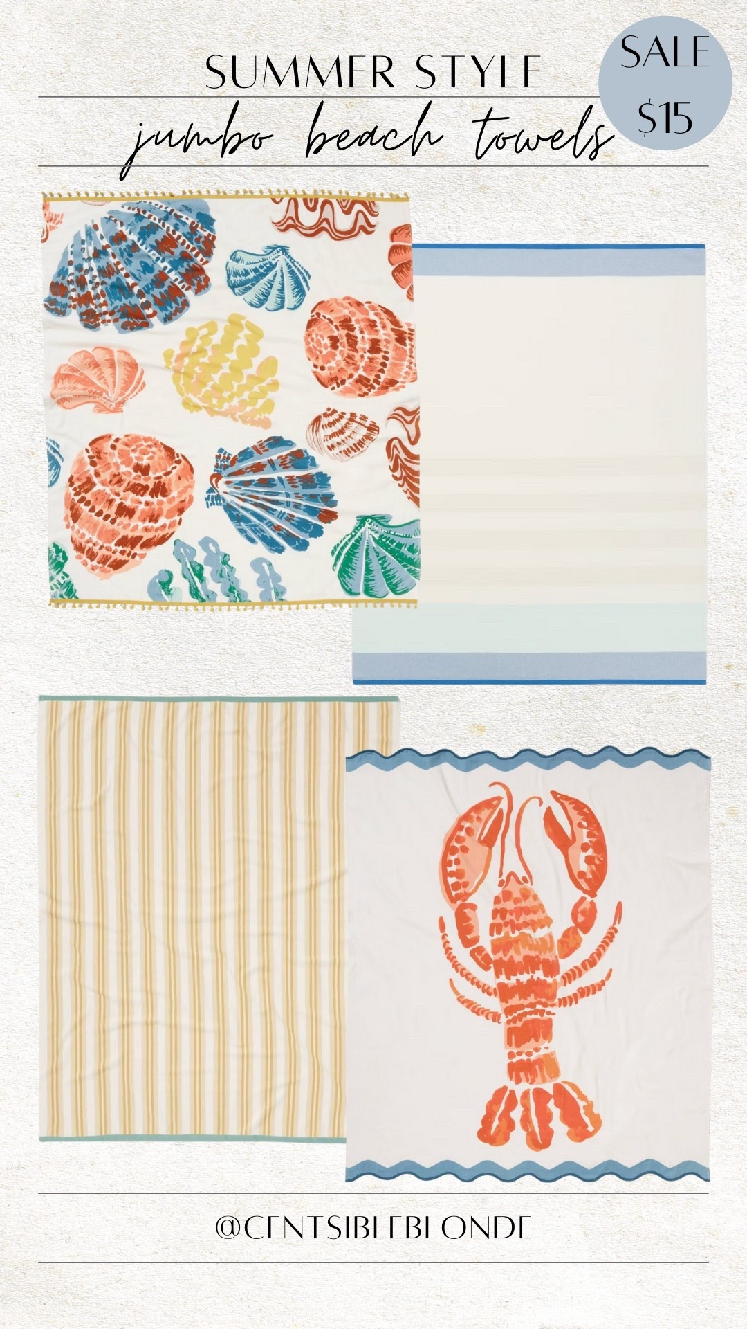 Jumbo beach towels, target circle week, beach towel, pool towel, jumbo towel, summer, lake, boat, cruisee

#LTKFindsUnder50 #LTKSwim #LTKSaleAlert