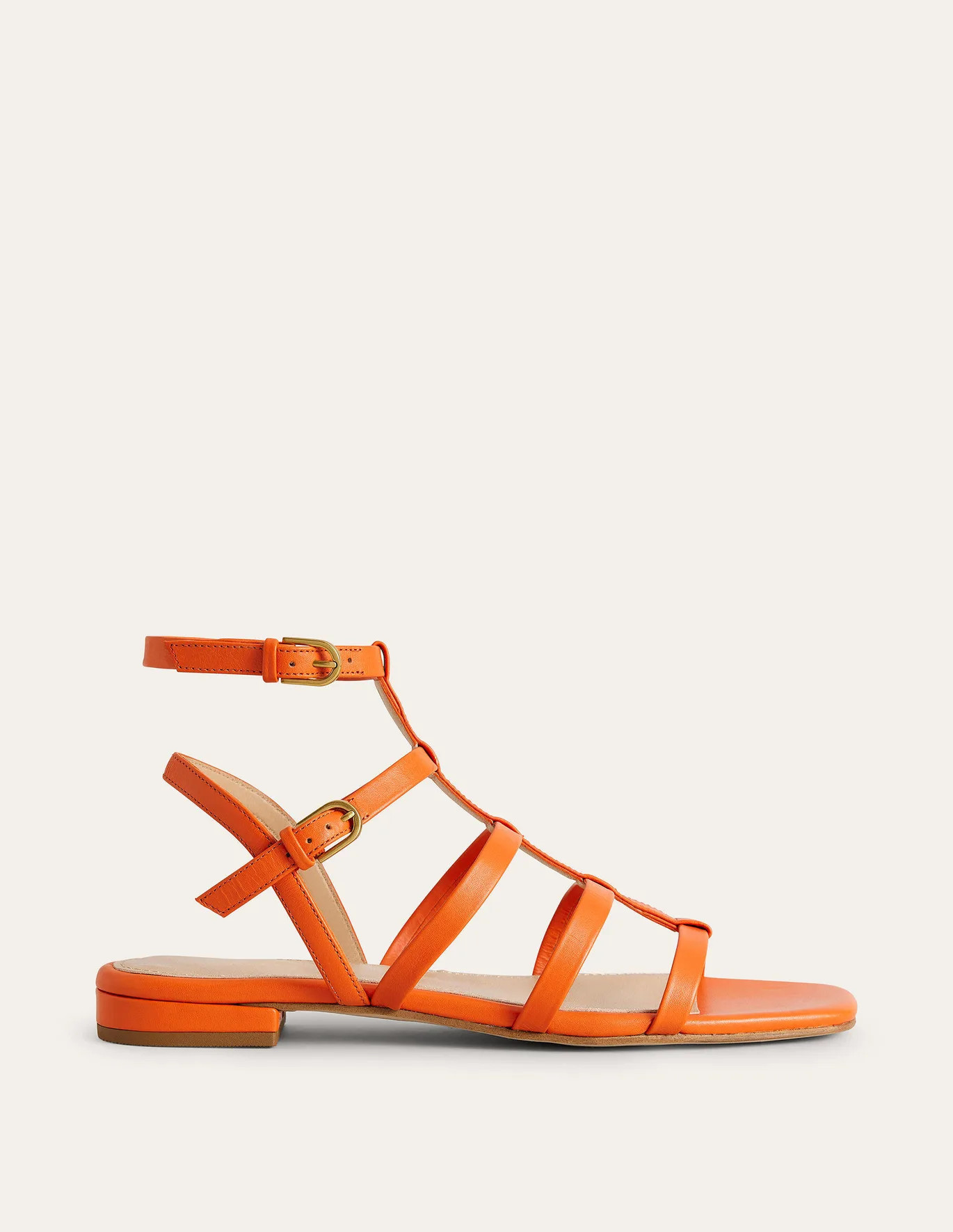Leather Gladiator Sandals - Blood Orange | Boden (US)