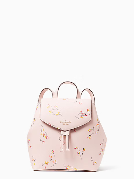 Lizzie Tossed Blooms Medium Flap Backpack | Kate Spade Outlet