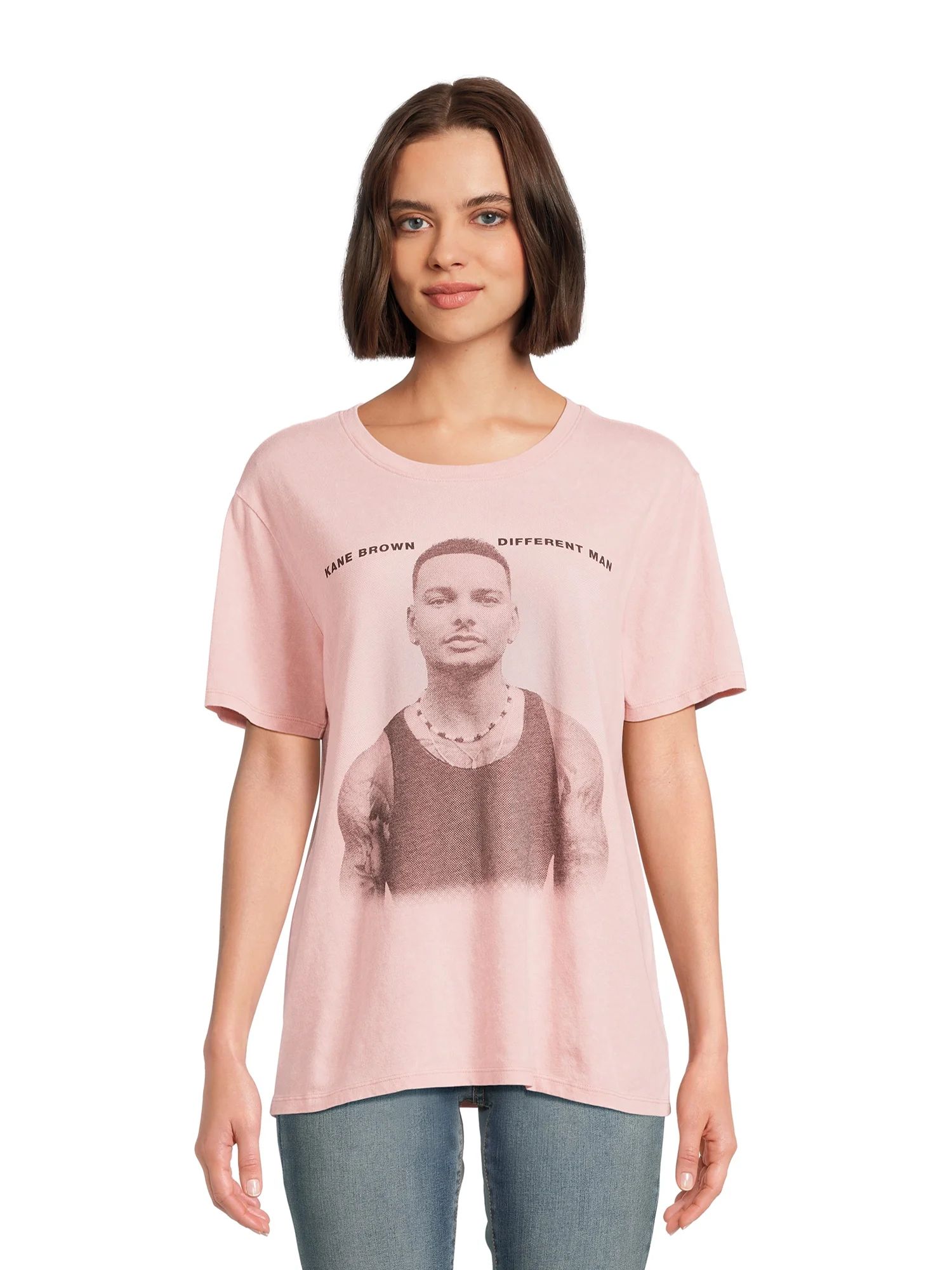 Time And Tru Women's Kane Brown Graphic Tee with Short Sleeves, Sizes S-XXXL | Walmart (US)