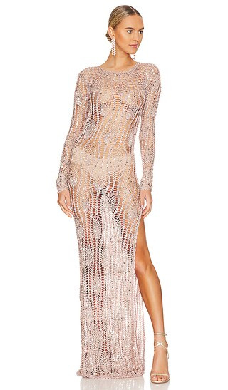 Cherri Dress in Rose Gold | Revolve Clothing (Global)