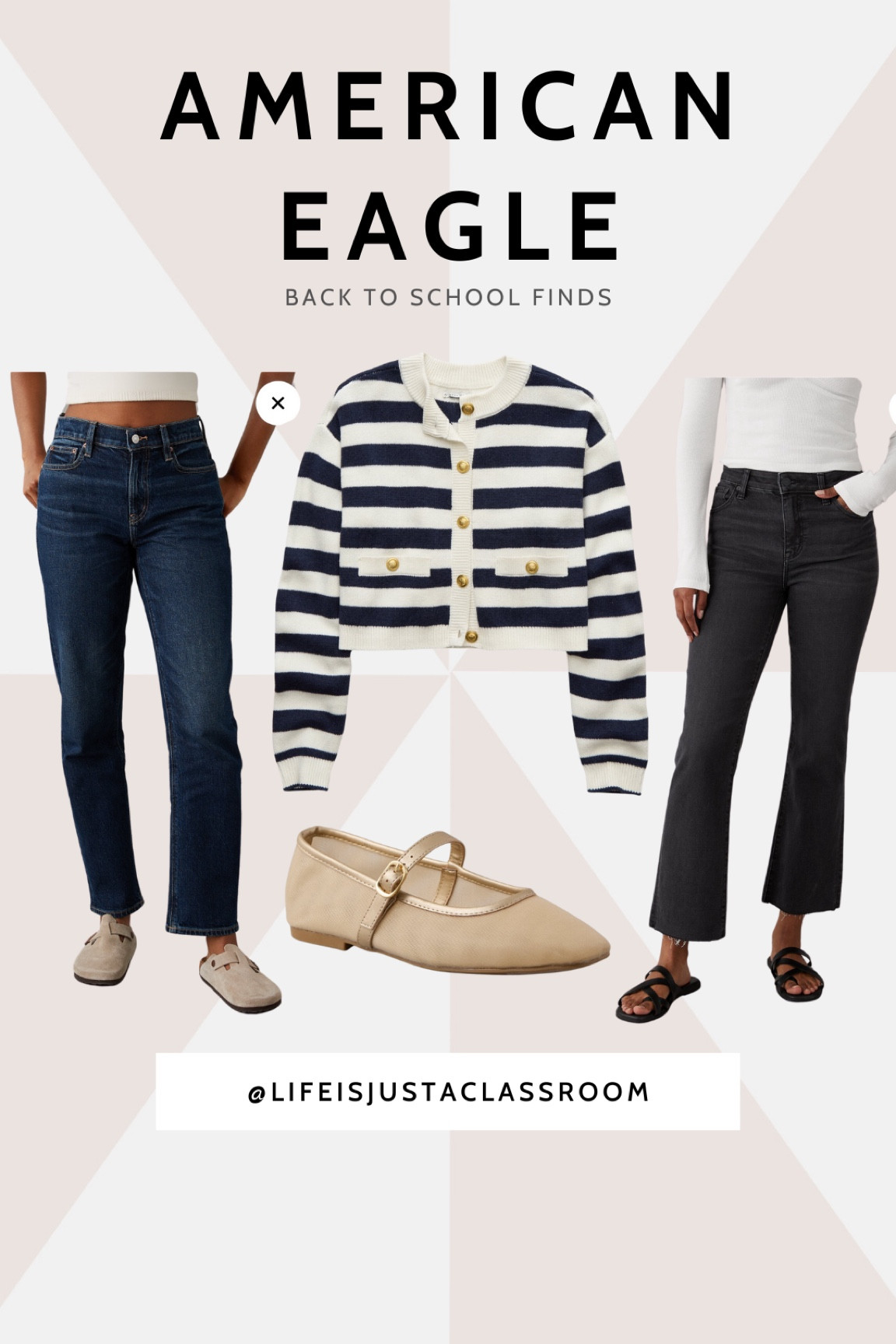 Back to school
Teacher outfit 
Teacher style 
American Eagle

#LTKBacktoSchool #LTKFindsUnder50 #LTKWorkwear