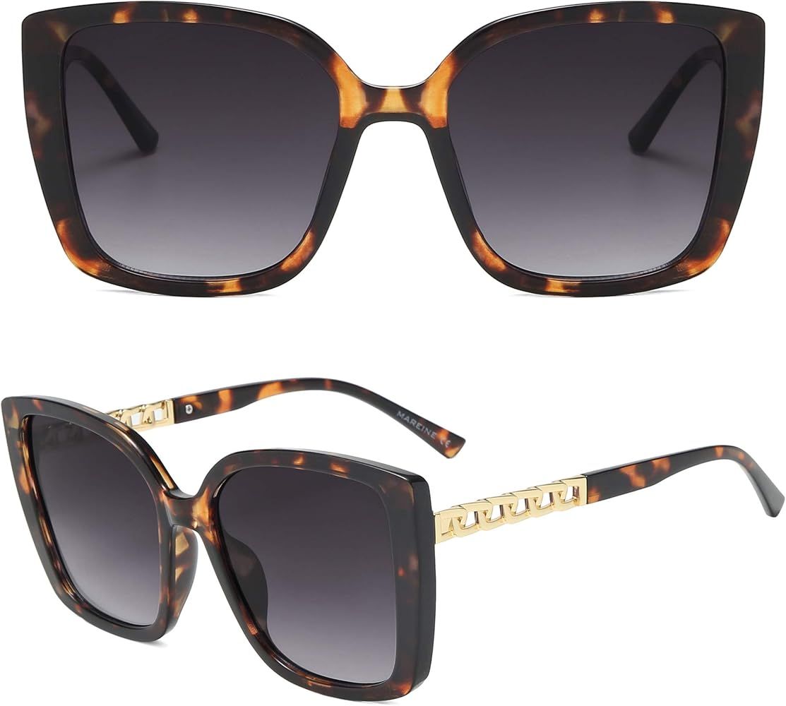 AMOMOMA Retro Vintage Oversized Cat Eye Sunglasses for Women Fashion Outdoor Shades Plastic Frame... | Amazon (CA)