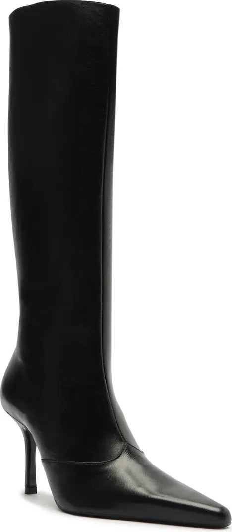 Raffaela Up Stiletto Pointed Toe Knee High Boot (Women) | Nordstrom