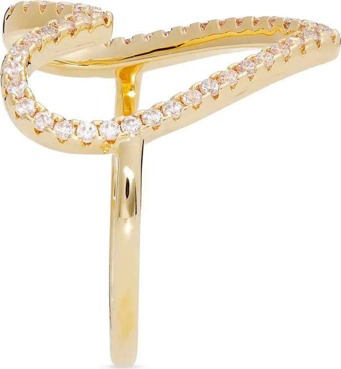 Pavé Cubic Zirconia Open Heart Ring | Nordstrom