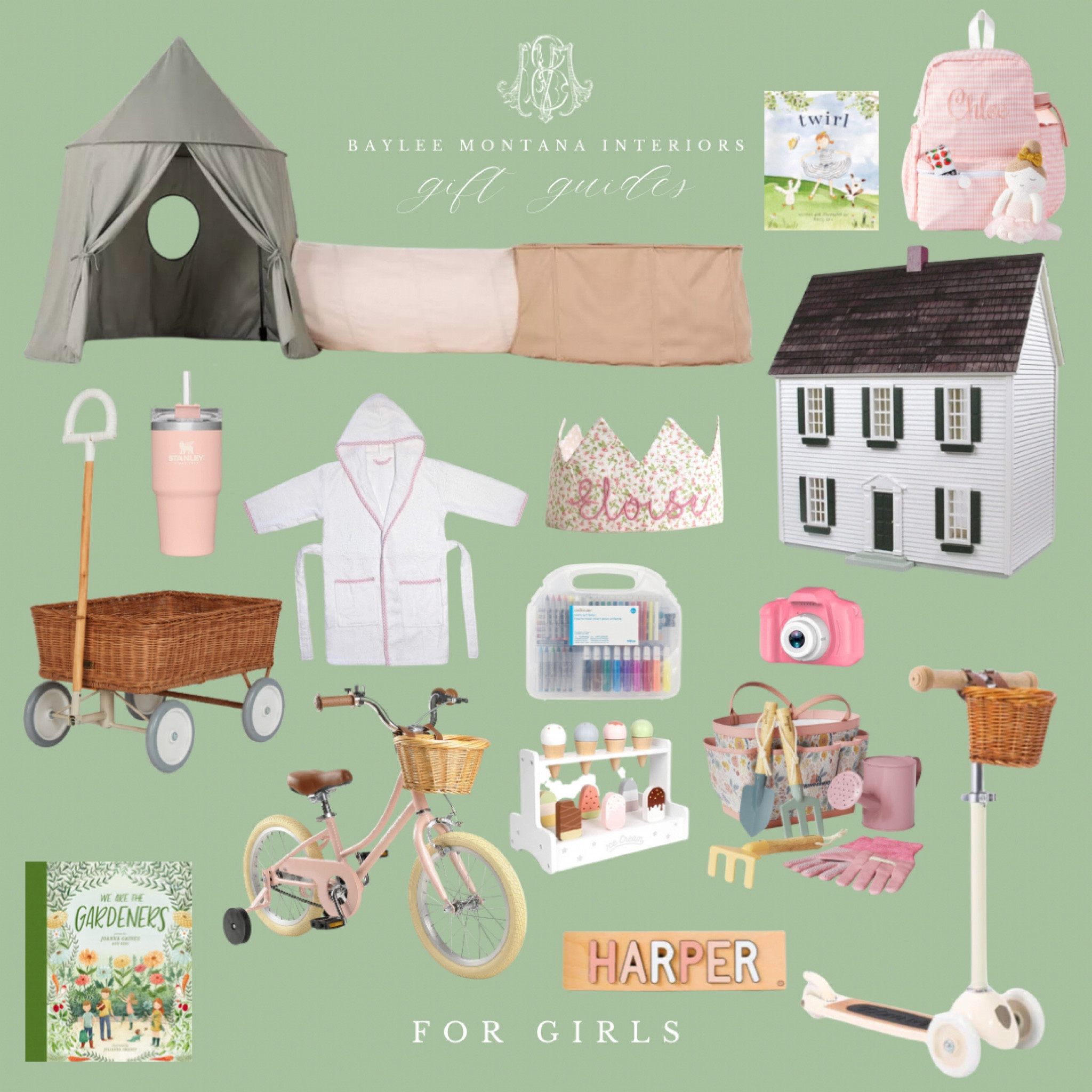 2024 Holiday Gift Guide | For Girls

Little girls, big girls, toddler, baby, girl, doll, dollhouse, tent, scooter, bike, wagon, rattan, grandmillennial

#LTKHoliday #LTKKids #LTKGiftGuide