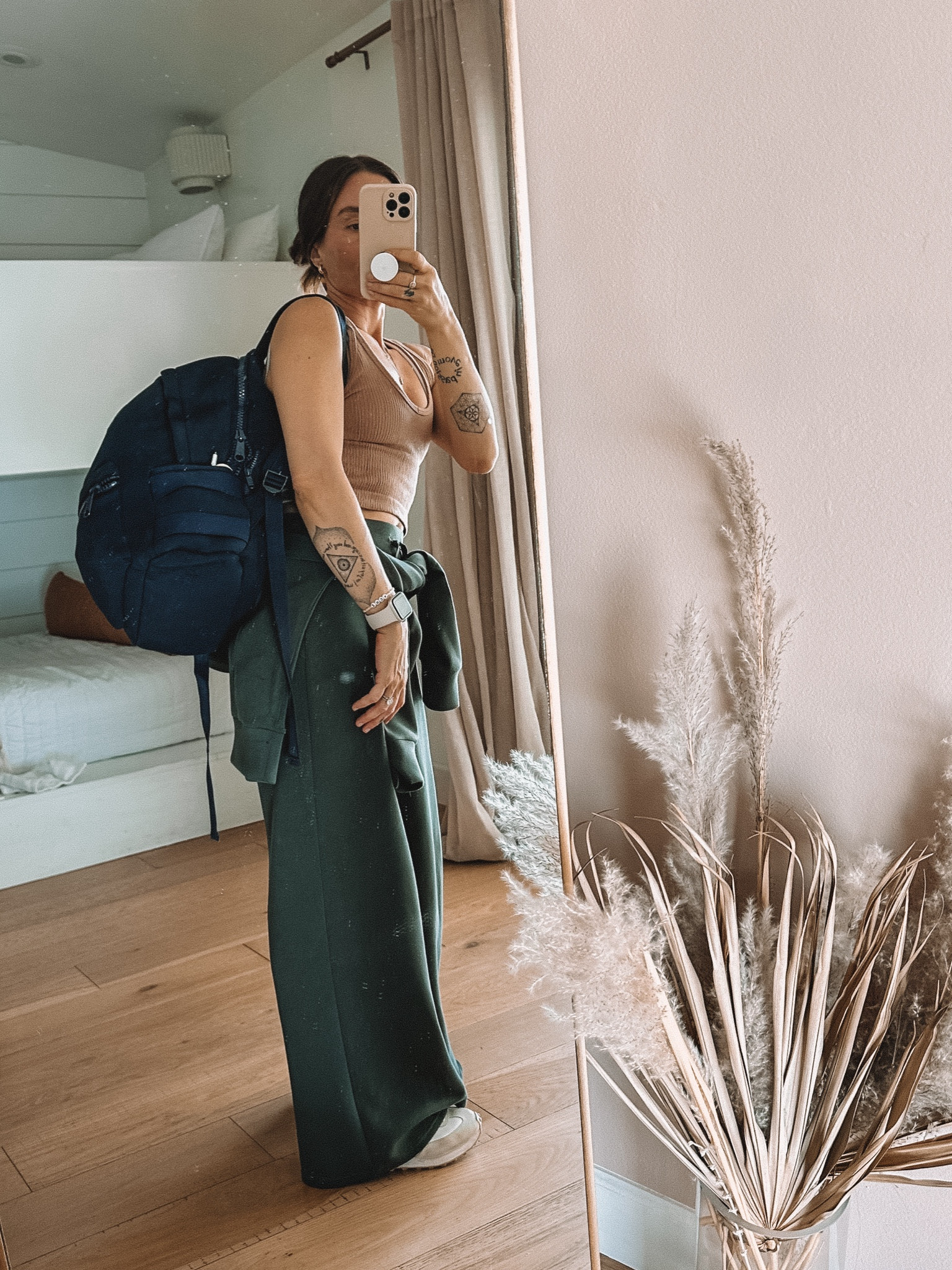 Will not travel without this Dagne & Dover backpack, bc it’s the perfect size carry on 😍
I love the stretchy fabric & that it has a sleeve to sit on my roller with ease.
Perfect for a gym bag, too! 

#LTKtravel #LTKGiftGuide #LTKfitness