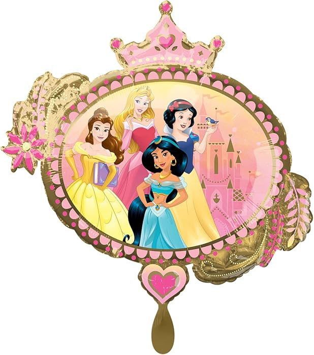 Mayflower Products Princess Once Upon A Time Mylar Party Foil Balloon, 34", Multicolor, (39806) | Amazon (US)