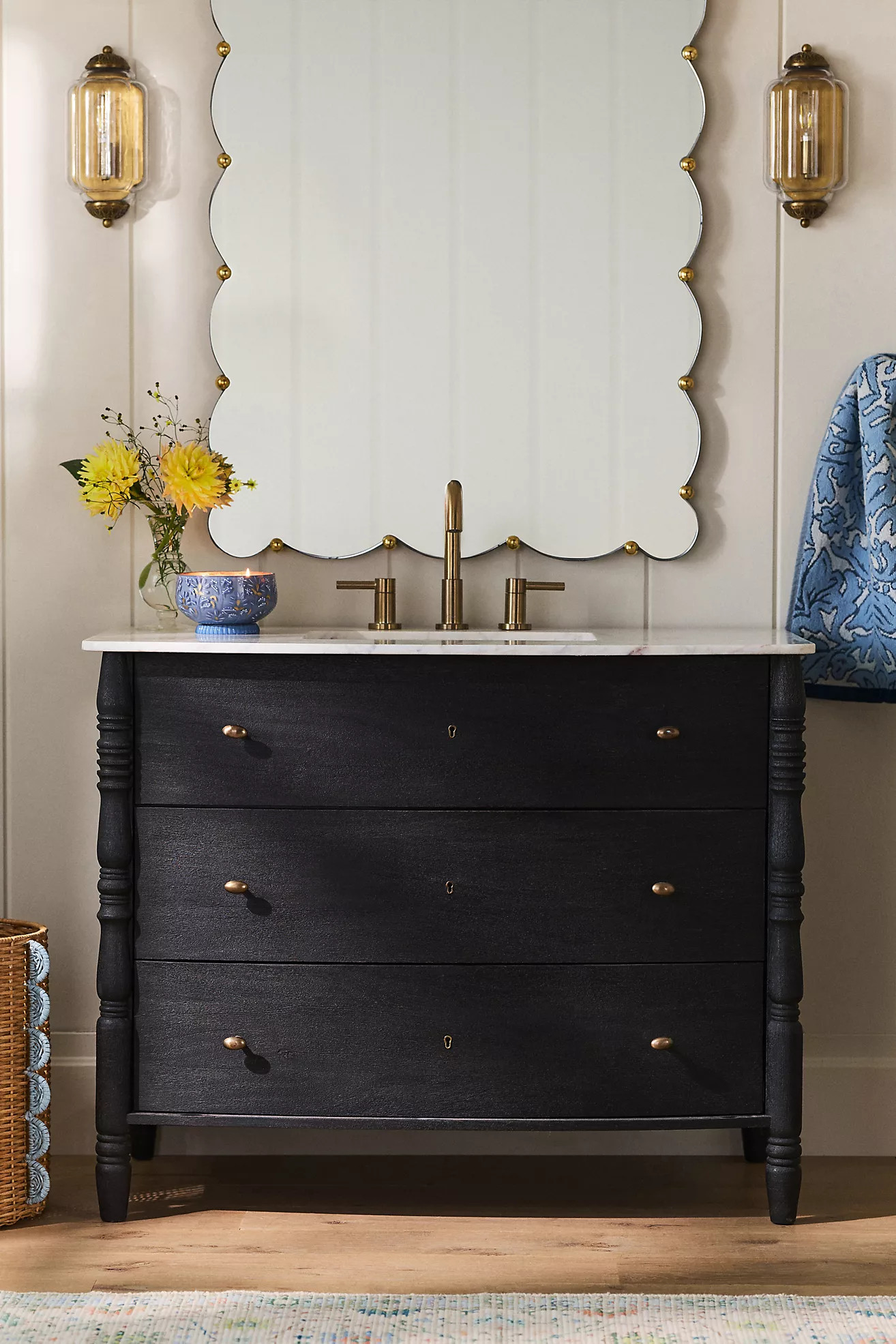 Spindle Single Bathroom Vanity | Anthropologie (US)