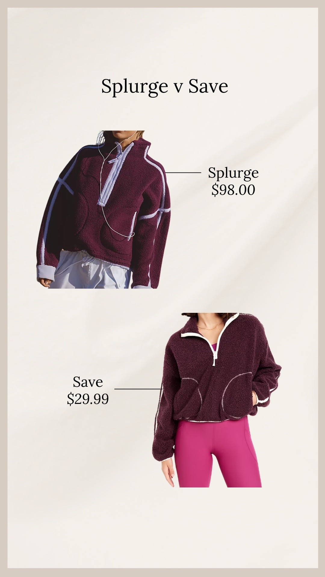 Splurge v Save | Free People Dupe

#LTKSeasonal #LTKSaleAlert #LTKFindsUnder50
