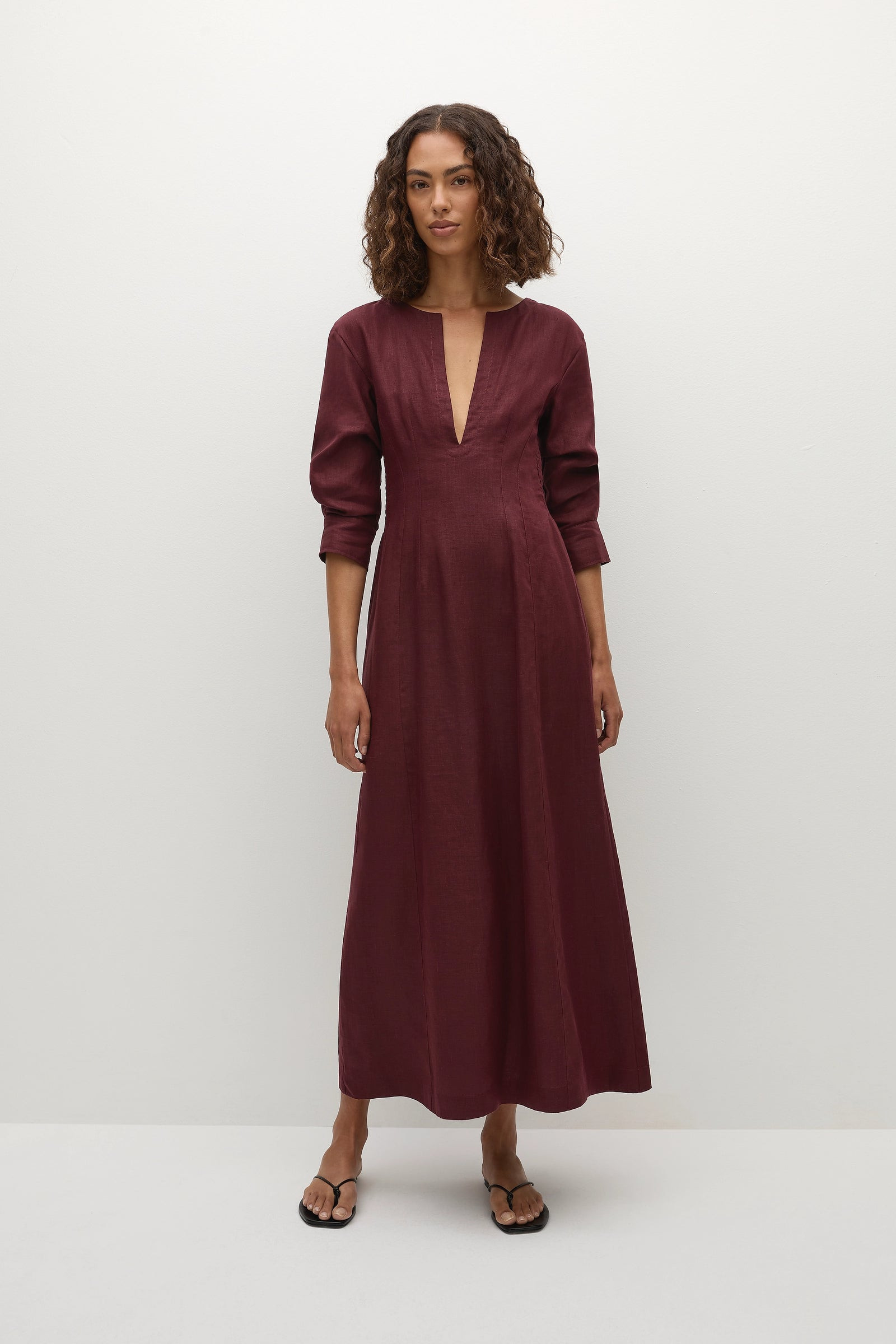 Asha Maxi Dress Bordeaux | Faithfull (AU)