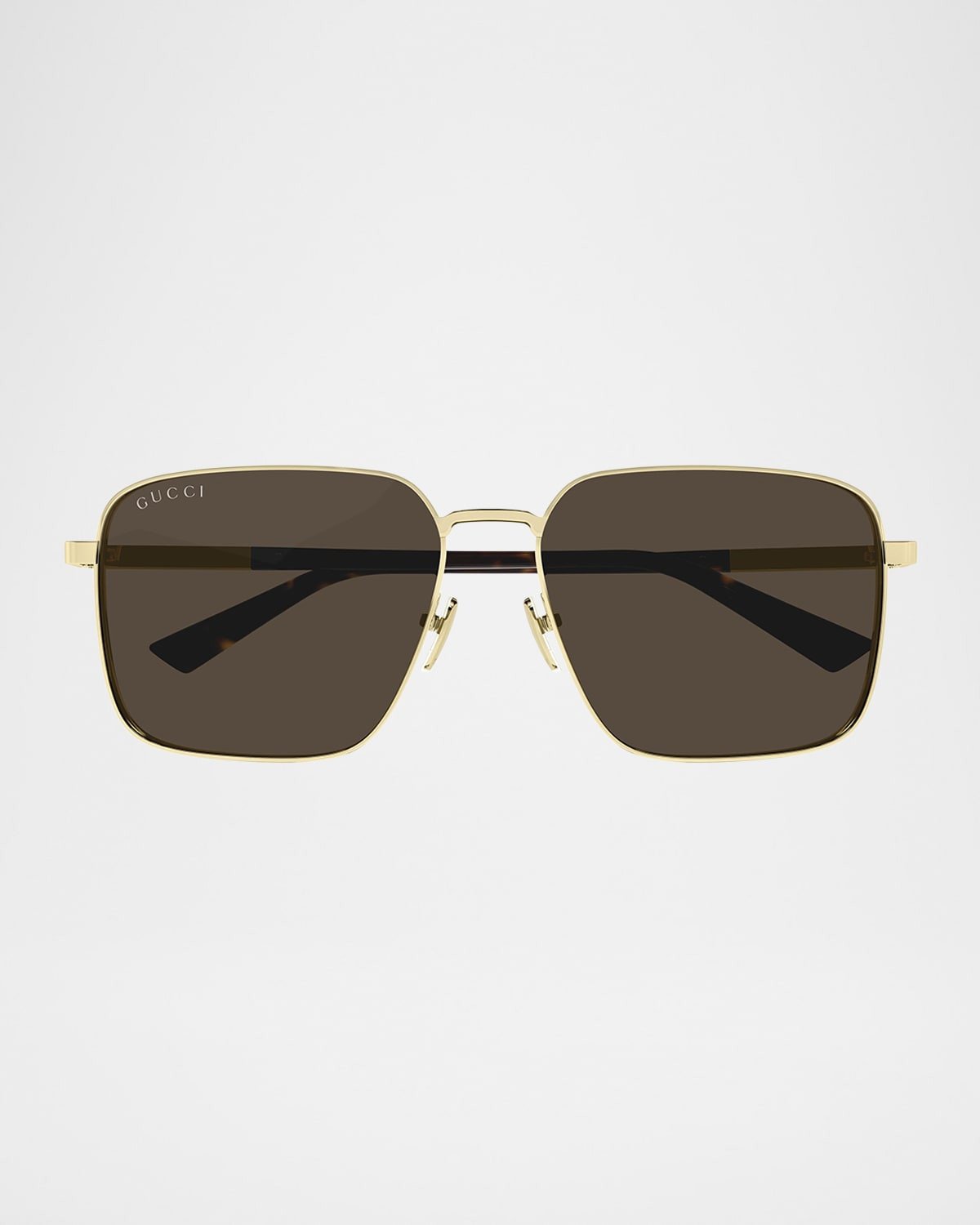 Subtle Web 60mm Metal Square Sunglasses | Neiman Marcus