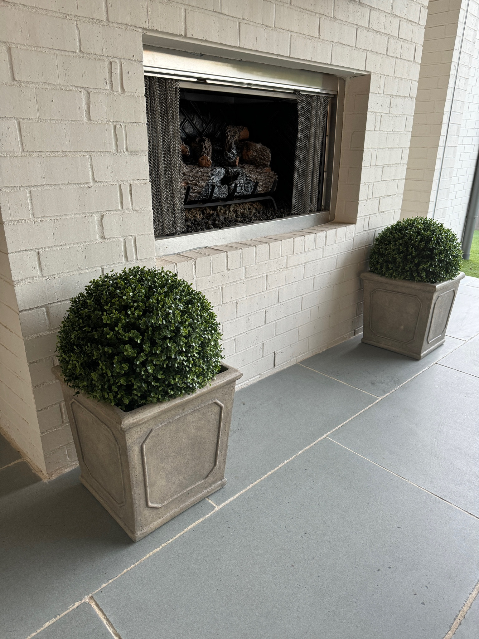 Faux Boxwood Planter Filler (size 18”) 
Rodin Planters Square (size M)
Outdoor 
Patio 


#LTKFindsUnder100 #LTKHome #LTKSeasonal