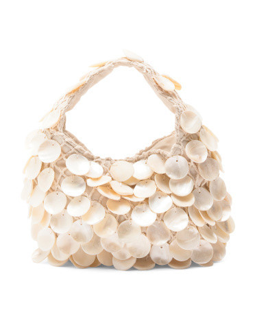 Crochet Seashell Shoulder Bag For Women | TJ Maxx