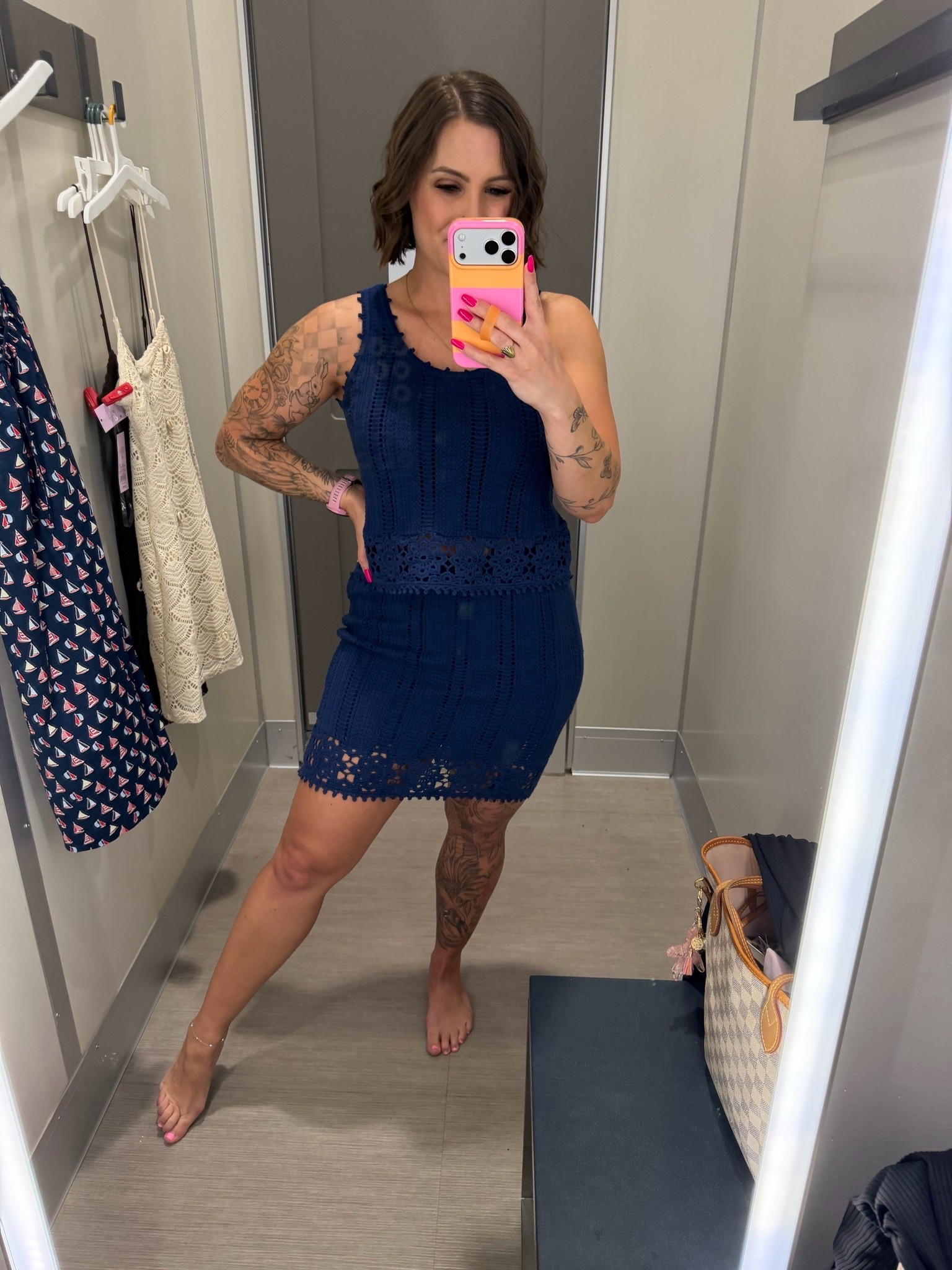 I love the details of this crochet set! It’s so stretchy and comfy. Small in the top, medium in the skirt but I need a small. They are sold separate.

#LTKSeasonal #LTKootd