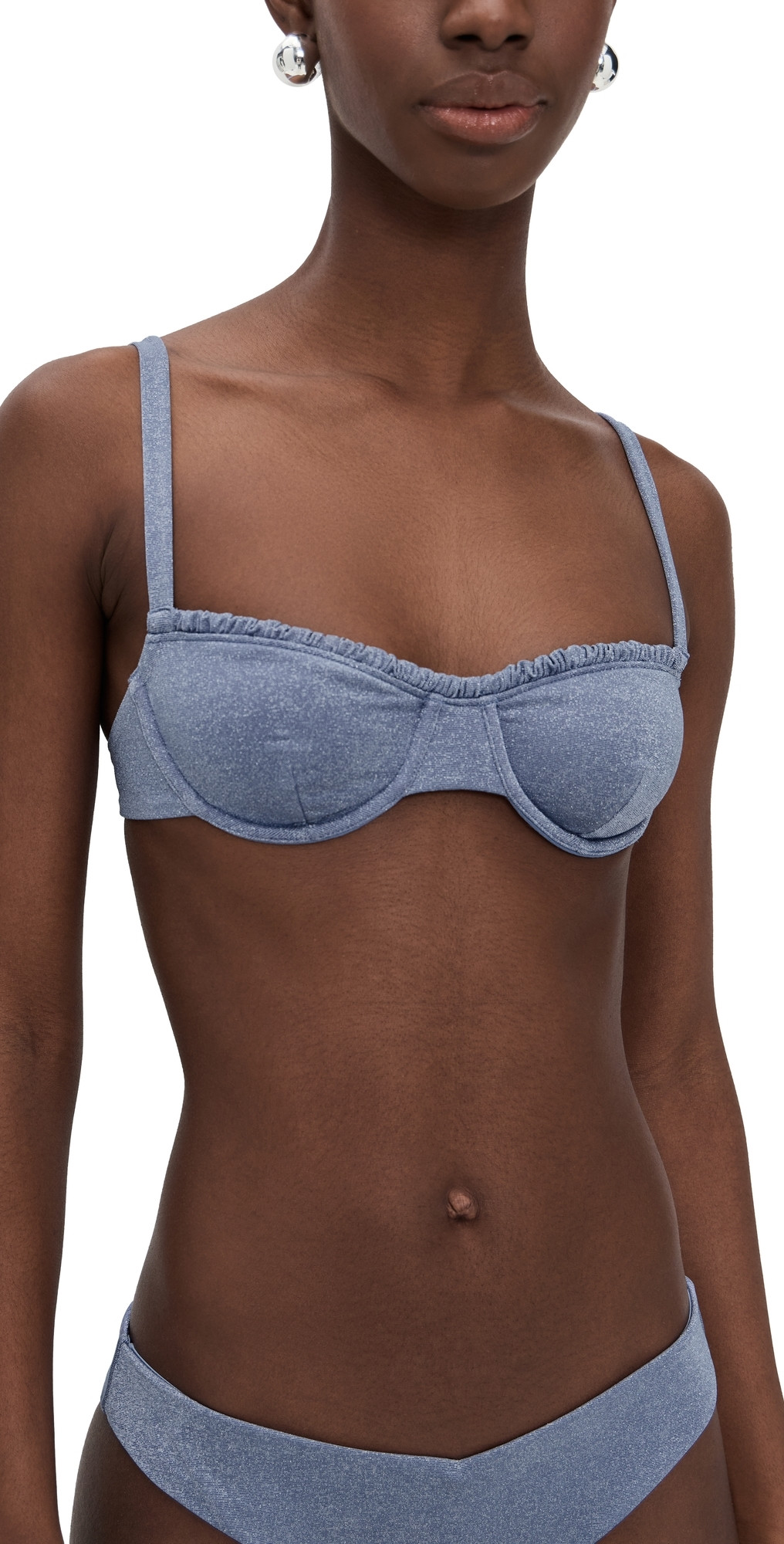 Onia Marilyn Bikini Top Periwinkle XS | Shopbop
