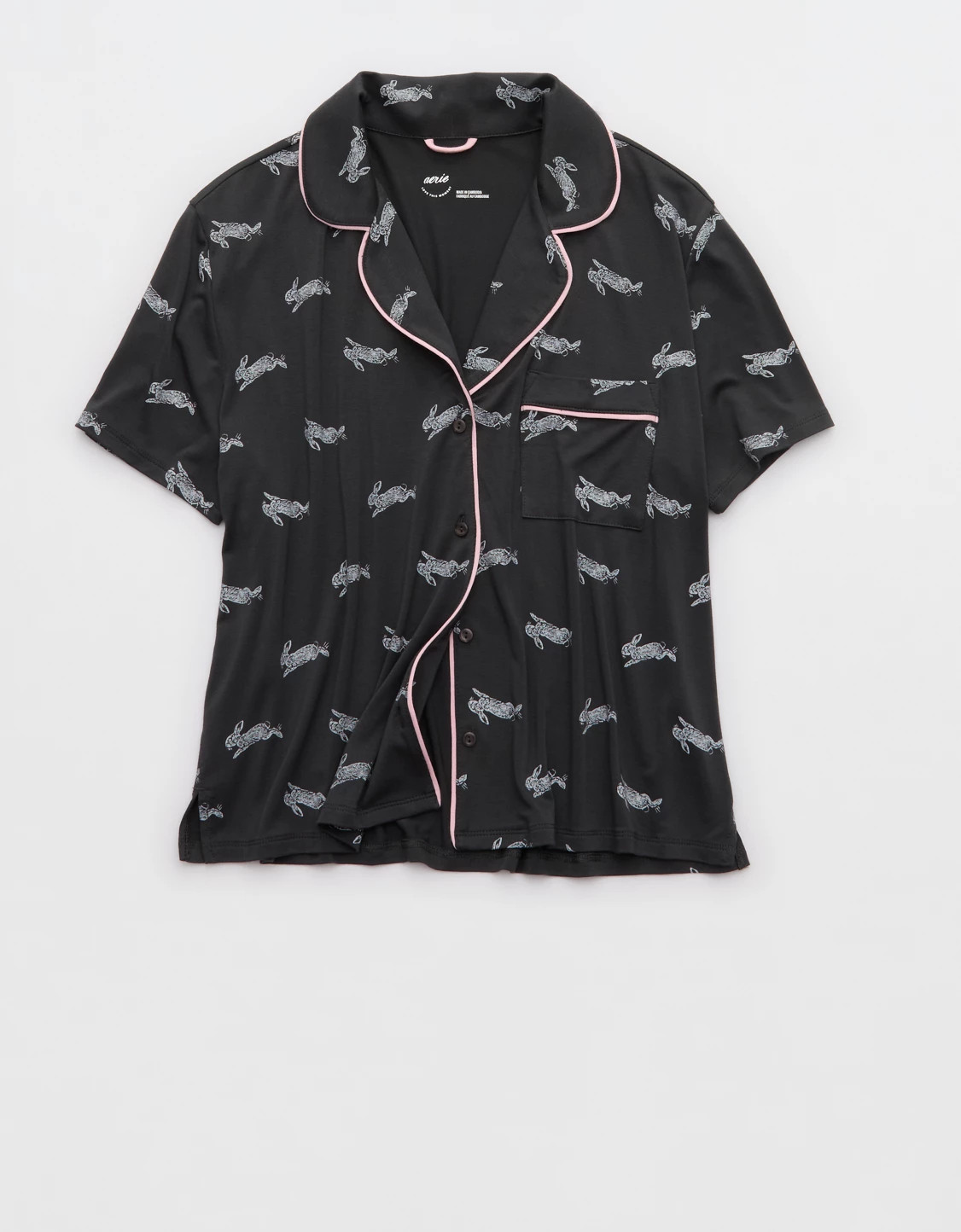 Aerie Real Soft® Short Sleeve Pajama Shirt | Aerie