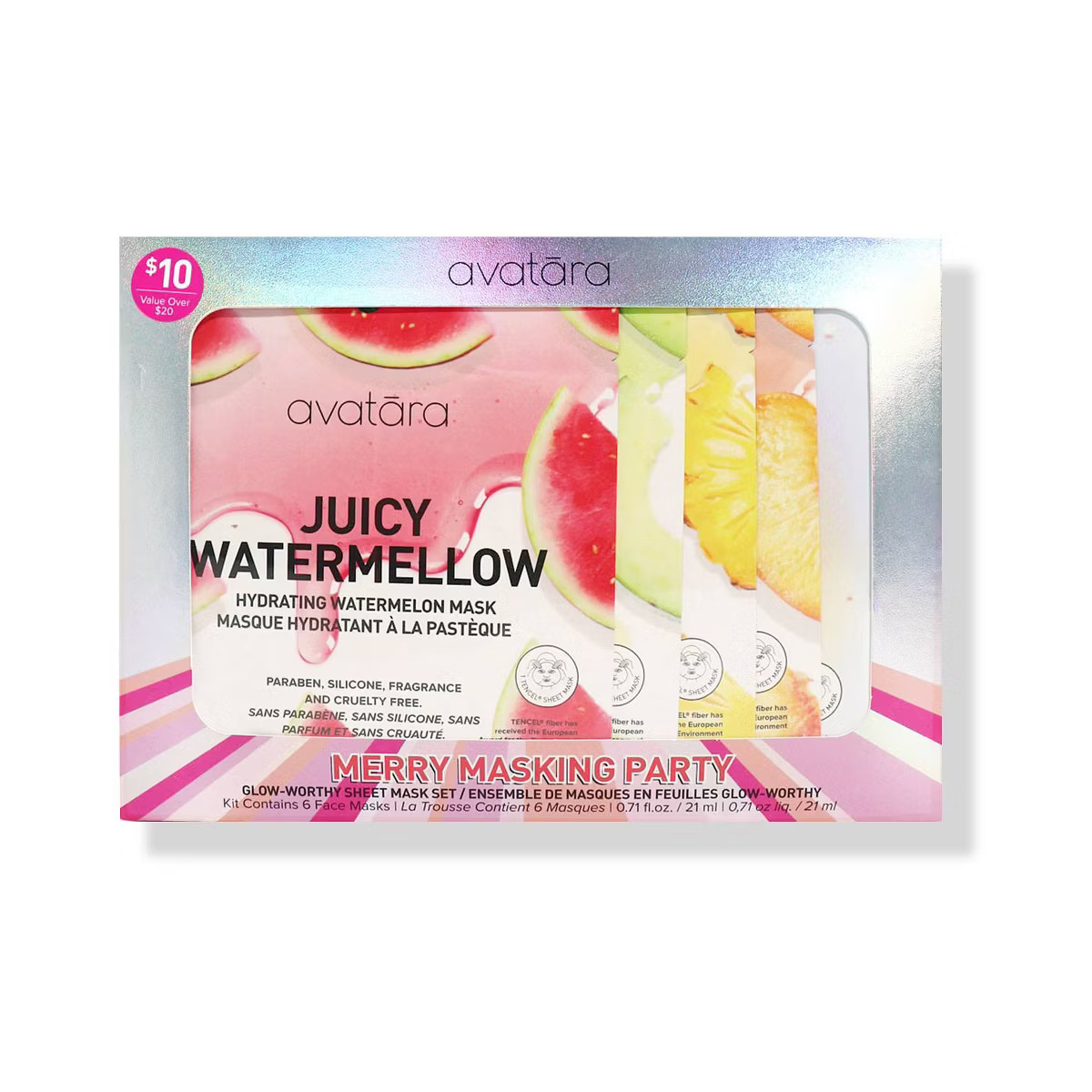 Avatara Merry Masking Party Facial Treatment Gift Set - 4.26 fl oz/6pc | Target