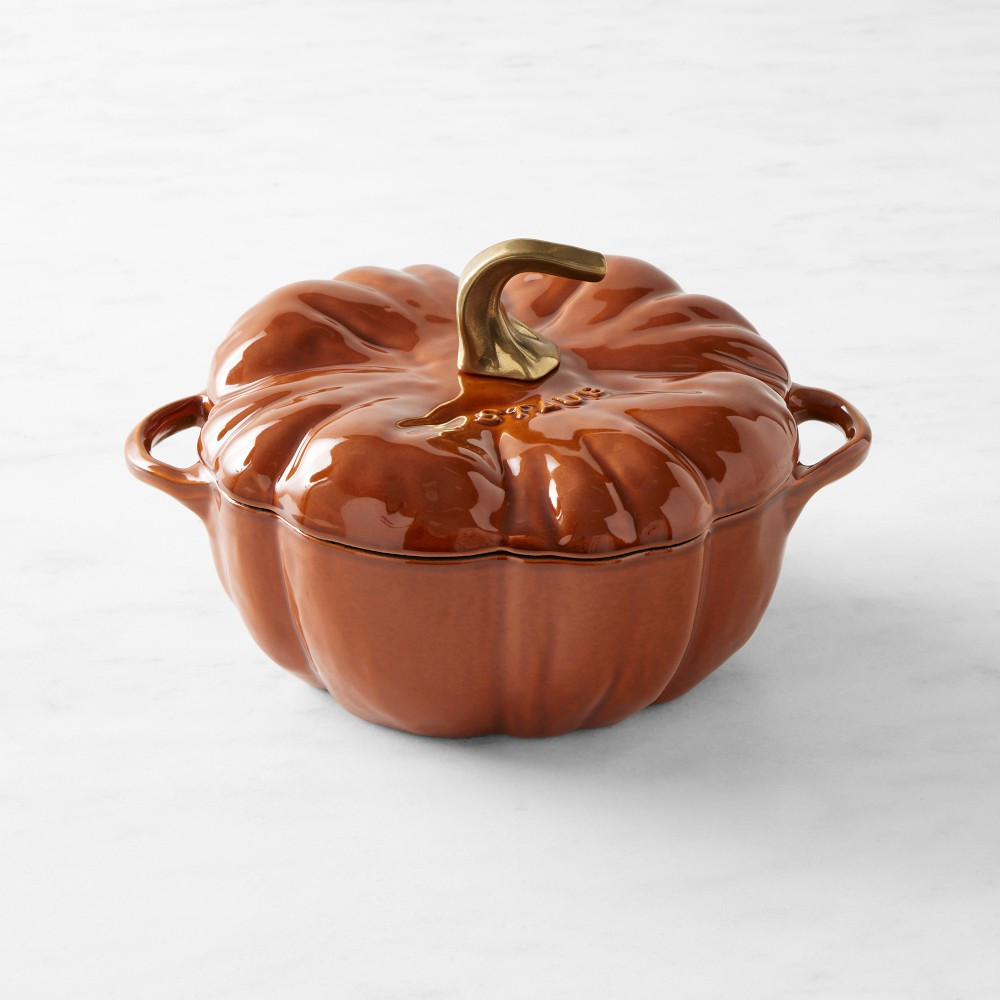 Staub Enameled Cast Iron Pumpkin Cocotte, 3.5-Qt. | Williams-Sonoma