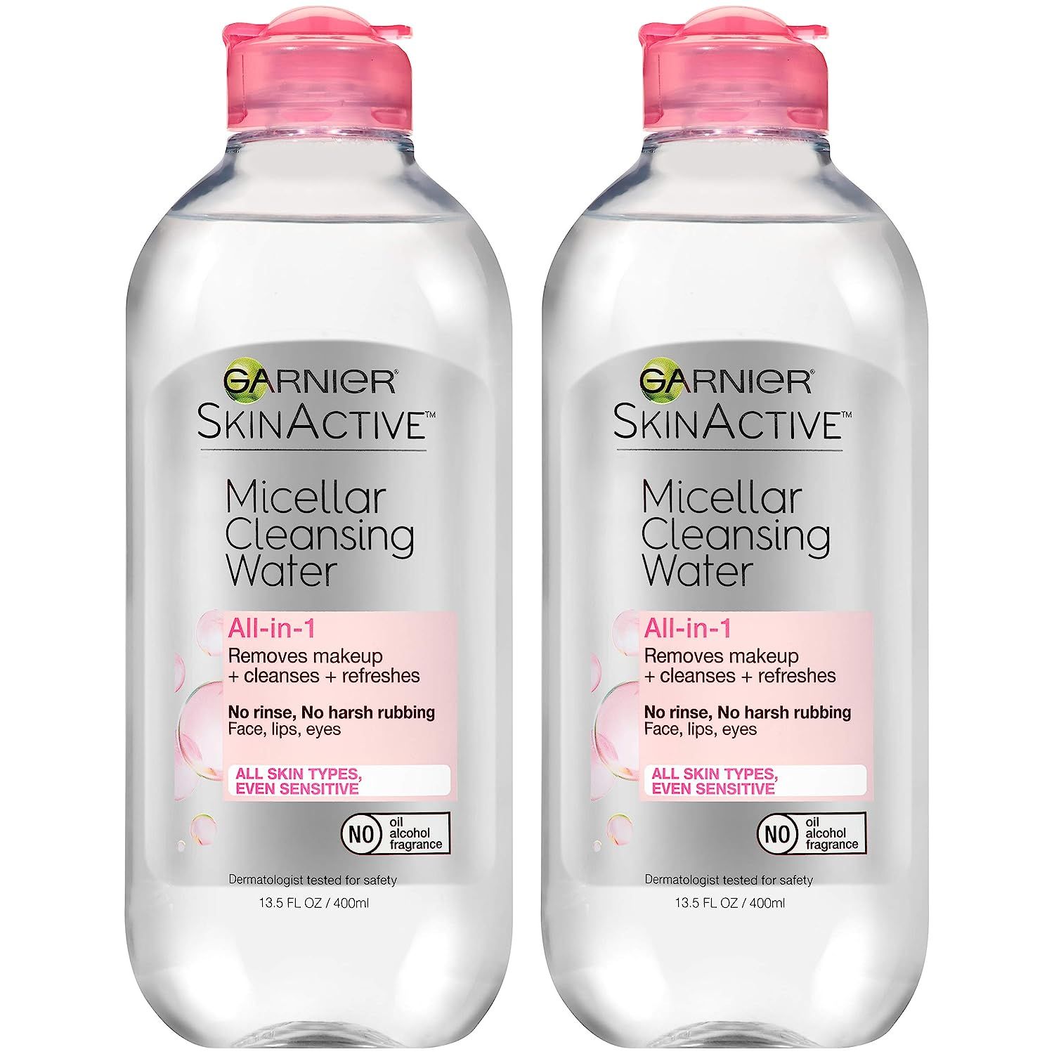 Garnier SkinActive Micellar Cleansing Water For All Skin Types, 13.5 Ounces (Pack of 2) | Amazon (US)