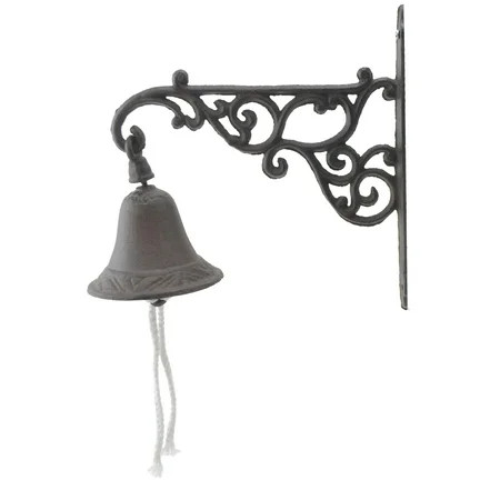 Cast Iron Dinner Bell - Ornate Vine - Distressed Brown | Walmart (US)