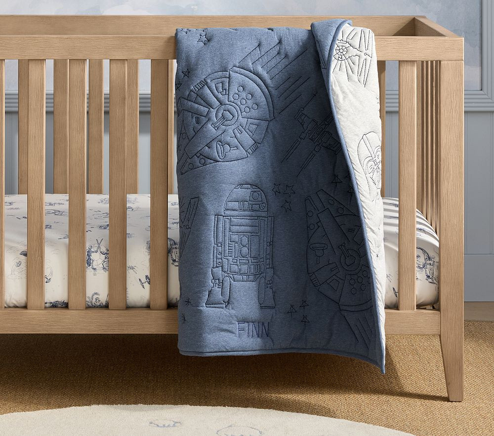 <i>Star Wars</i>™ Stitch Texture Baby Quilt | Pottery Barn Kids