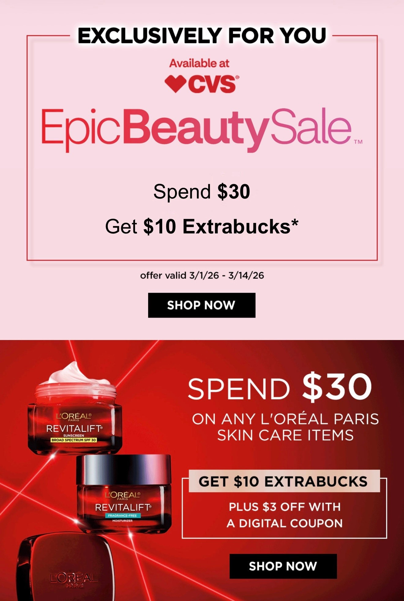 CVS beauty sale 

#LTKBeauty #LTKSaleAlert