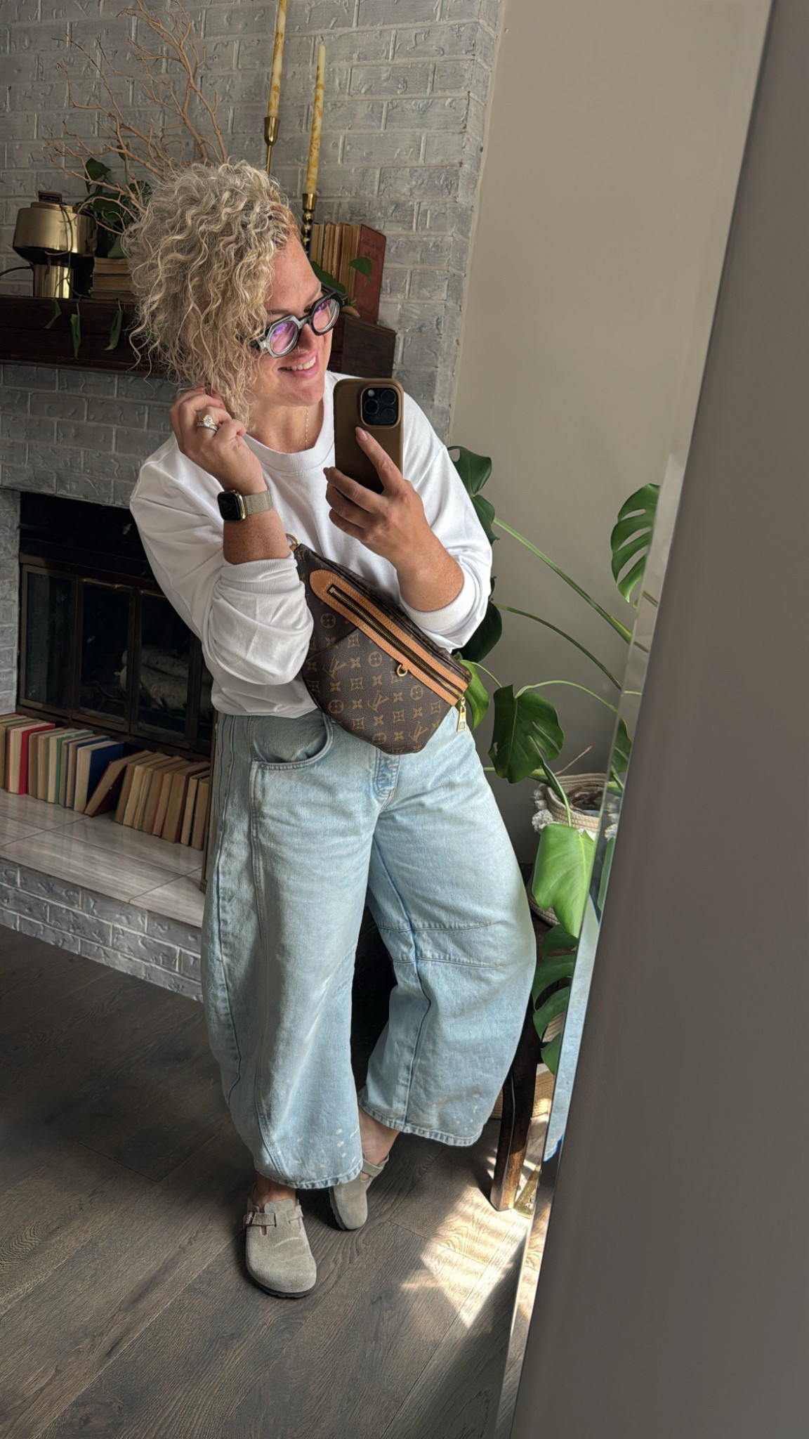 LOVE an oversized Spring look, I’ll be wearing outfits like this on repeat. 

Sweater is an oversized fit. I’m wearing a small and it’s still oversized. Has a terry material inside, so not too hot but the perfect piece for Spring. 

Jeans are also oversized. Size down one size from your original. I’m wearing the SHORT length, I’m 5’3 and it hits just at my ankle. Also comes in Regular and Long lengths. 

My favorite Boston’s! These are the perfect shoe to put on when you just don’t know what with match your outfit. Boston’s win every time! I’m a 36 narrow. These have the soft footbeds and they’re SO COMFORTABLE! 

Ltkmom ltkmidsize midsize mom ltkmomfit momfit momstyle 

#LTKspring #LTKsummer #LTKstyletip