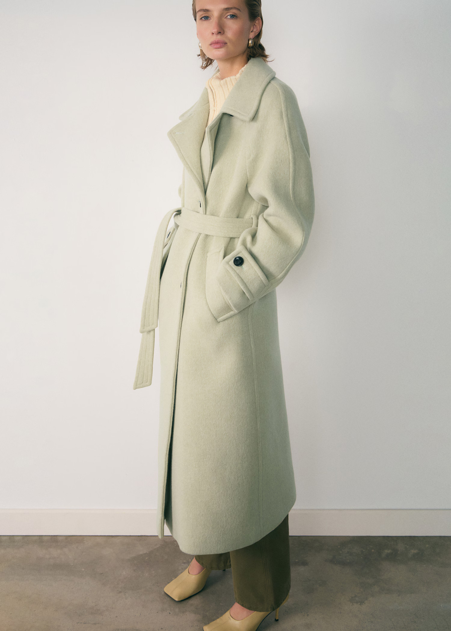 Woollen coat with belt - Women | MANGO USA | Mango (US/MX/AU)